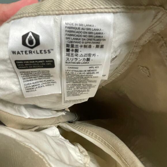 Levis Ribcage Straight Ankle Size 27 Two Tone Cuffed Jeans - Picture 5 of 5